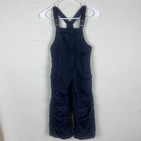 Baby Gap Snow Bibs Navy Blue Toddler 4 Years Adjustable Lined - Picture 1 of 14